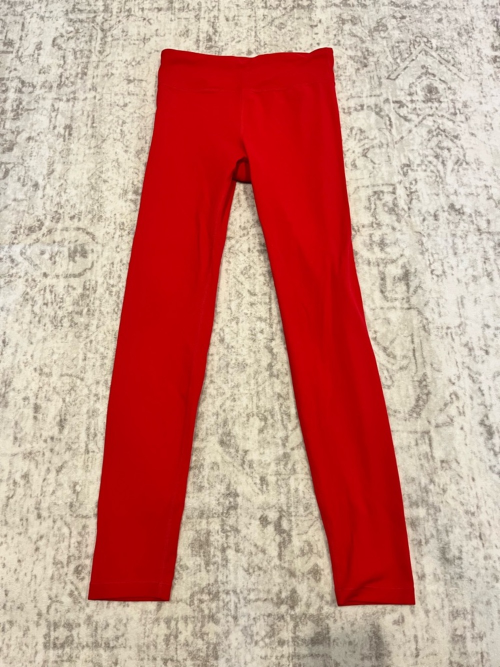 Athleta Girl XL/14 High Rise Powervita Chit Chat Leggings Red VGUC